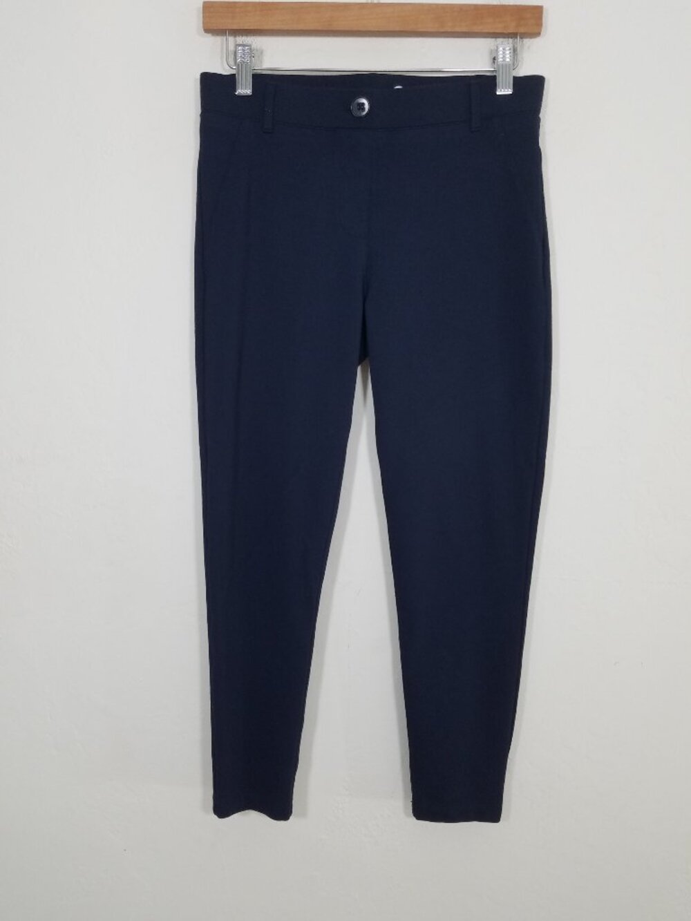 Betabrand Petite Navy Pull-On Skinny Pants Legging Size S Petite